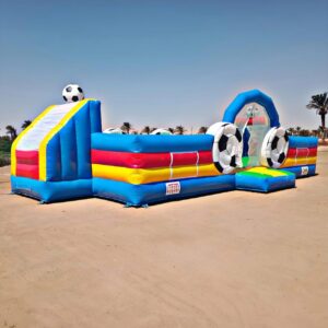 Inflatable soap soccer