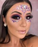 glitter face painting