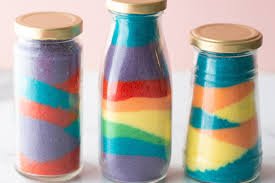 Salt art bottles