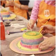 Art & craft Straw Hat Painting