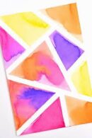Tape resist art or Tape painting