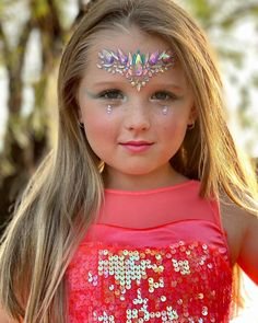 glitter face painting