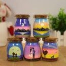 Salt art bottles