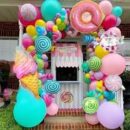 Decoration balloon candy table